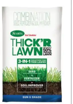 Lowe's Scotts Turf Builder Thick'r Lawn 12-lb Lawn Repair Mix offer