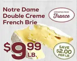 DeCicco & Sons Notre Dame Double Creme French Brie offer