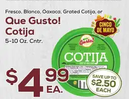 DeCicco & Sons Que Gusto! Cotija offer
