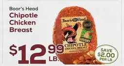 DeCicco & Sons Boar's Head Chipotle Chicken Breast offer