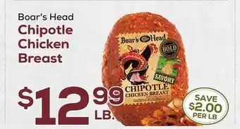DeCicco & Sons Boar's Head Chipotle Chicken Breast offer