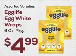 DeCicco & Sons Egglife Egg White Wraps offer