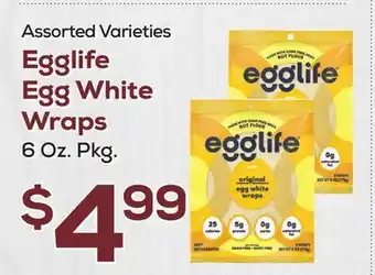 DeCicco & Sons Egglife Egg White Wraps offer