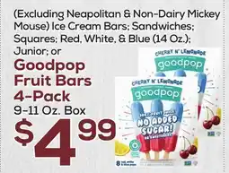 DeCicco & Sons Goodpop Fruit Bars 4-Pack offer