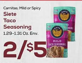 DeCicco & Sons Siete Taco Seasoning offer