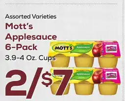 DeCicco & Sons Mott's Applesauce 6-Pack offer