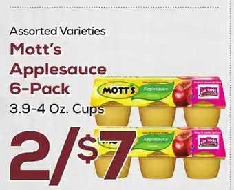 DeCicco & Sons Mott's Applesauce 6-Pack offer