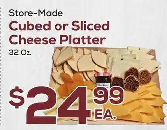 DeCicco & Sons Cubed or Sliced Cheese Platter offer
