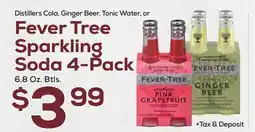 DeCicco & Sons Fever Tree Sparkling Soda 4-Pack offer