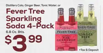 DeCicco & Sons Fever Tree Sparkling Soda 4-Pack offer