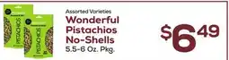 DeCicco & Sons Wonderful Pistachios No-Shells offer