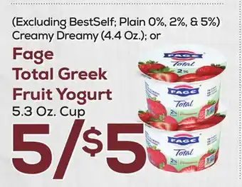 DeCicco & Sons Fage Total Greek Fruit Yogurt offer