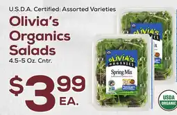 DeCicco & Sons Olivia's Organics Salads offer
