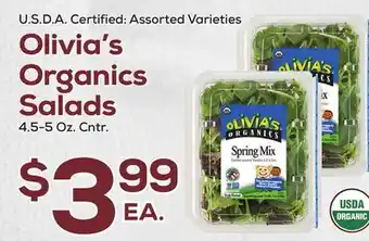 DeCicco & Sons Olivia's Organics Salads offer