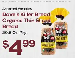 DeCicco & Sons Dave's Killer Bread Organic Thin Sliced Bread offer