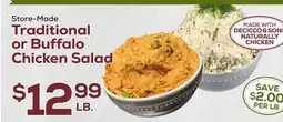 DeCicco & Sons Traditional or Buffalo Chicken Salad offer
