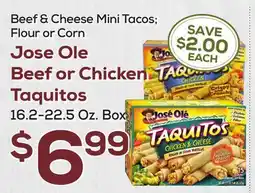 DeCicco & Sons Jose Ole Beef or Chicken Taquitos offer