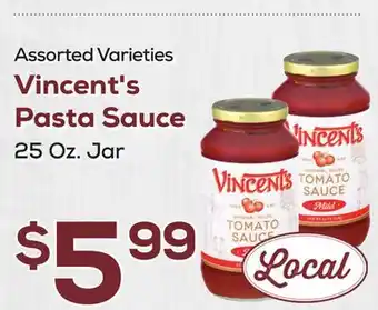 DeCicco & Sons Vincent's Pasta Sauce offer