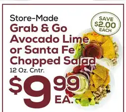 DeCicco & Sons Grab & Go Avocado Lime or Santa Fe Chopped Salad offer