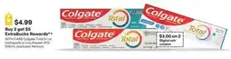 CVS Colgate Total 5.1 oz toothpaste or mouthwash 473- 500mL offer