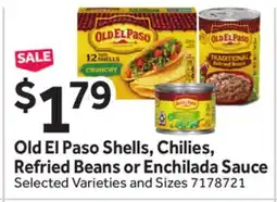 Stop&Shop Old El Paso Shells, Chilies, Refried Beans or Enchilada Sauce offer