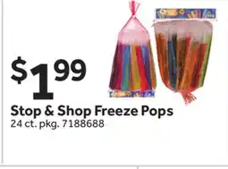 Stop&Shop Stop & Shop Freeze Pops offer