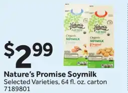Stop&Shop Nature's Promise Soymilk offer