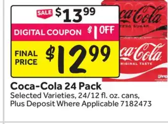 Stop&Shop Coca-Cola 24 Pack offer