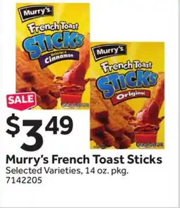 Stop&Shop Murry's French Toast Sticks offer