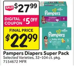 Stop&Shop Pampers Diapers Super Pack offer