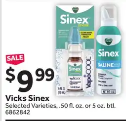 Stop&Shop Vicks Sinex offer