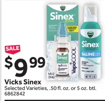 Stop&Shop Vicks Sinex offer