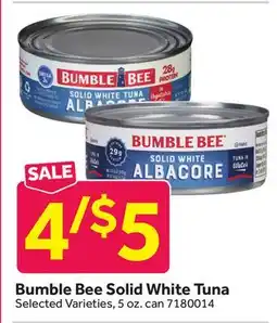 Stop&Shop Bumble Bee Solid White Tuna offer