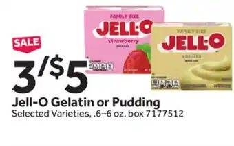 Stop&Shop Jell-O Gelatin or Pudding offer