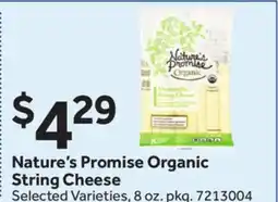 Stop&Shop Nature's Promise Organic String Cheese offer
