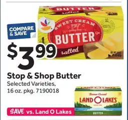 Stop&Shop Stop & Shop Butter offer
