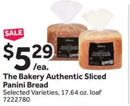 Stop&Shop The Bakery Authentic Sliced Panini Bread offer