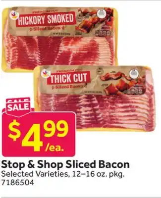 Stop&Shop Stop & Shop Sliced Bacon offer