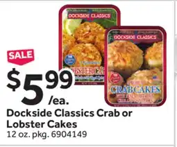 Stop&Shop Dockside Classics Crab or Lobster Cakes offer
