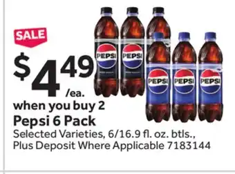 Stop&Shop Pepsi 6 Pack offer