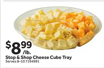 Stop&Shop Stop & Shop Cheese Cube Tray offer