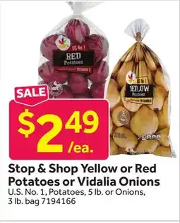 Stop&Shop Stop & Shop Yellow or Red Potatoes or Vidalia Onions offer
