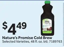 Stop&Shop Nature's Promise Cold Brew offer