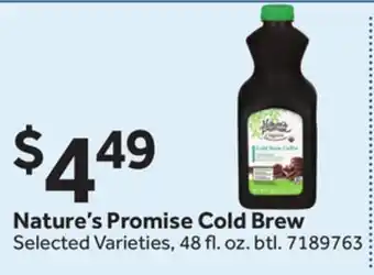Stop&Shop Nature's Promise Cold Brew offer