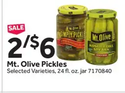 Stop&Shop Mt. Olive Pickles offer