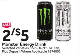 Stop&Shop Monster Energy Drink offer