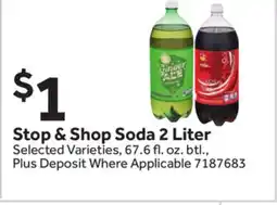 Stop&Shop Stop & Shop Soda offer