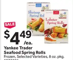 Stop&Shop Yankee Trader Seafood Spring Rolls offer