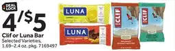 Stop&Shop Clif or Luna Bar offer
