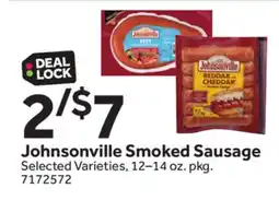Stop&Shop Johnsonville Smoked Sausage offer